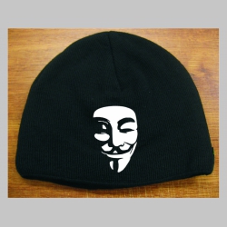 Anonymous čierna pletená čiapka stredne hrubá vo vnútri naviac zateplená, univerzálna veľkosť, materiálové zloženie 100% akryl
